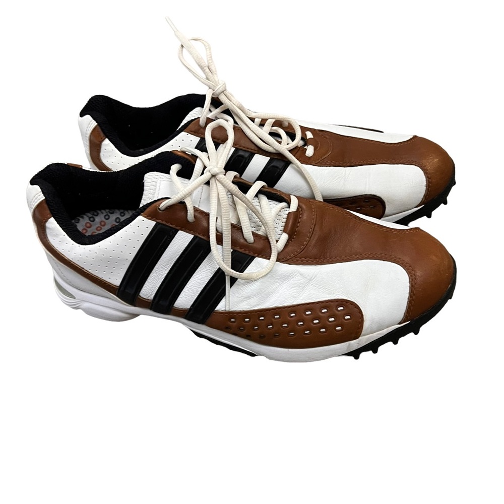 adidas Black, White, and Brown Athletic Shoes